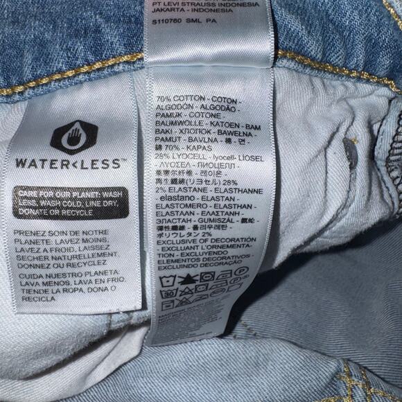 Levi’s 512 Slim Taper Jeans 32x29 Light Wash Y2K Grunge - Picture 5 of 6